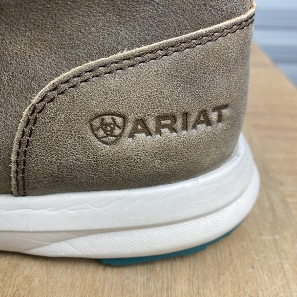 ARIAT SERAPE SPITFIRE BOOTS WOMENS ANKLE LEATHER CANVAS LACE UP SZ 8.5B Cowgirl - Picture 5 of 10